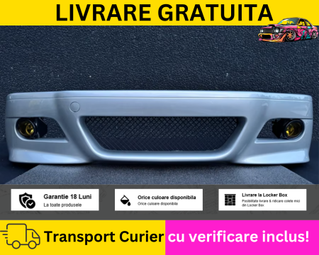 SERIA 3 E46 COUPE CABRIO - Bara fata + Proiectoare ceata M Tech Look Gri 354 BMW Seria 3 E46 Coupe Cabrio 1998-2006 VOPSITA TU Alegi culoarea