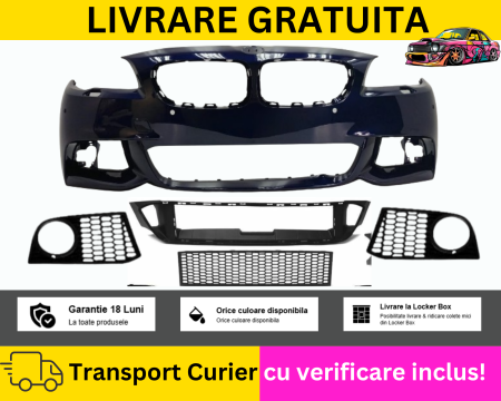 BMW - Bara fata M Tech Pachet Albastru A35 BMW Seria 5 F10 F11 2010-2014 VOPSITA Tu alegi culoarea