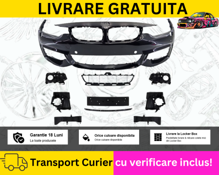 SERIA 4 F32/F33/F36 - Bara fata M Tech Pachet LOOK Negru 475 668 BMW Seria 4 F32 F33 F36 2014-2017 VOPSITA Tu alegi culoarea