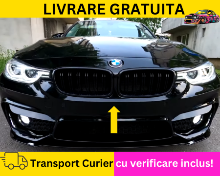 SERIA 3 F30 F31 2011-2019 - Bara fata M3 LOOK Negru lucios 668 BMW Seria 3 F30 F31 2011-2017 VOPSITA Tu alegi culoarea