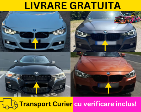 SERIA 3 F30 F31 2011-2019 - Bara fata M Tech Pachet Negru lucios 668 BMW Seria 3 F30 F31 2011-2017 VOPSITA Tu alegi culoarea