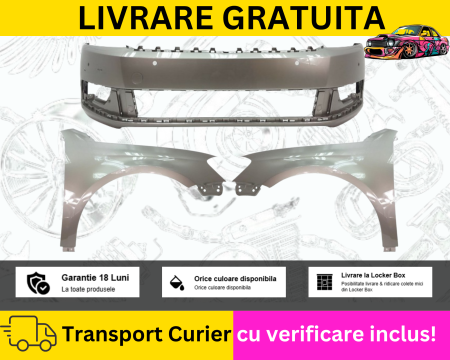 PASSAT B7 2010-2014 - Bara + Aripi fata stanga + dreapta Maro LA8X VW Passat B7 2010-2014 cu senzori parcare VOPSITA TU Alegi culoarea