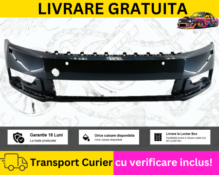 PASSAT B7 2010-2014 - Bara fata Gri LK7X VW Passat B7 2010-2014 spalator far + senzori parcare VOPSITA TU Alegi culoarea