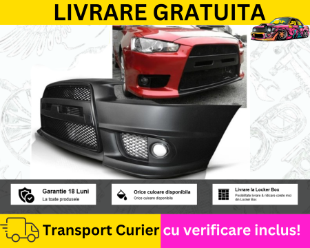 LANCER 2009-2015 - Bara fata Negru Rosu Gri Albastru Alb Mitsubishi Lancer EVO Look 2009-2015 VOPSITA TU Alegi culoarea