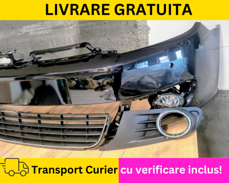 Bara fata Negru LC9X VOPSITA cu Grile + Proiectoare ceata VW Golf 6 VI Hatchback 2008-2012 gauri senzori parcare [1]