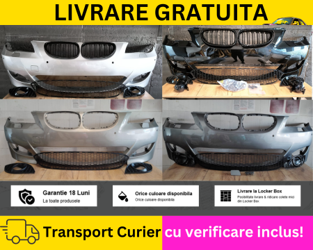 Bara fata Pachet Exterior M LOOK Negru Gri Auriu Albastru Verde BMW Seria 5 E60 E61 + Facelift VOPSITA TU Alegi culoarea
