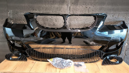 Bara fata Pachet Exterior M LOOK Negru Gri Auriu Albastru Verde BMW Seria 5 E60 E61 + Facelift VOPSITA TU Alegi culoarea [2]