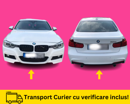 SERIA 3 F30 F31 2011-2017 - Bara fata, spate Pachet M LOOK BMW Seria 3 F30 2011-2017 300 Alba la culoare VOPSITA