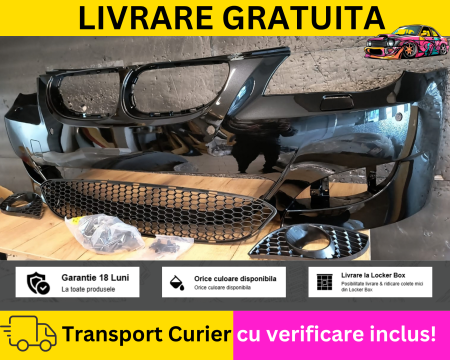 Bara fata Pachet M-LOOK BMW Seria 5 E60 E61 2003-2010 475 Negru la culoare VOPSITA [1]