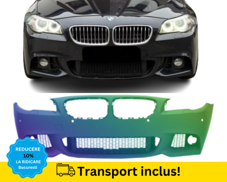 SERIA 5 F10 F11 2010-2017 - Bara fata Pachet M-Tech BMW Seria 5 F10 F11 2010-2014 NEGRU 475 VOPSITA