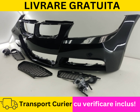 BMW - Bara fata + proiectoare ceata Negru 475 Sapphire M-Pachet BMW Seria 3 E90 E91 NFL 2005-2008 VOPSITA Tu alegi culoarea