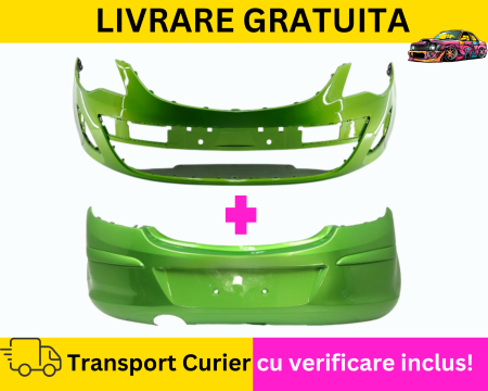 OPEL - Bara fata + spate Verde Opel Corsa D 2011-2014 Facelift 4 USI VOPSITA TU Alegi culoarea