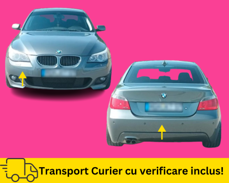 SERIA 5 E60 E61 2003-2010 - Bara fata + spate Pachet Exterior M BMW Seria 5 E60 2003-2010 A81 Verde la culoare VOPSITE