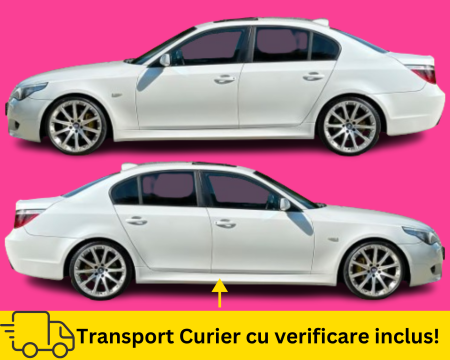 SERIA 5 E60 E61 2003-2010 - Set praguri Pachet M BMW Seria 5 E60 E61 2003-2010 300 Alba la culoare VOPSITE