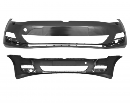 Golf 7 VII 2012-2019 - Bara fata Volkswagen Golf VII 7 2012-2017 cu spalator far Negru LC9X