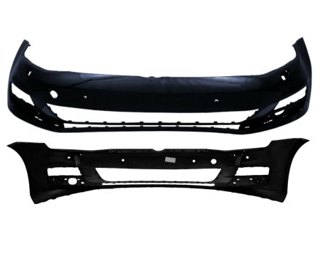 Golf 7 VII 2012-2019 - Bara fata Volkswagen Golf VII 7 2012-2017 cu spalator far, senzori parcare Albastru LH5X