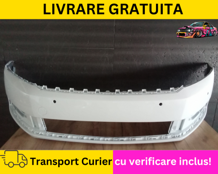 Bara fata Alb LB9A Volkswagen Passat B7 2010-2014 cu senzori parcare 4/6 VOPSITA TU Alegi culoarea