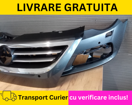 Bara + Grila radiator fata Volkswagen Passat CC 357 VOPSITA Gri LK7X 2008-2012 cu spalator far, senzori [1]