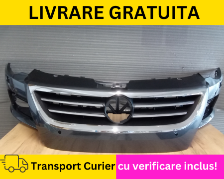 PASSAT CC 2008-2017 - Bara + Grila radiator fata Volkswagen Passat CC 357 VOPSITA Gri LK7X 2008-2012 cu spalator far, senzori
