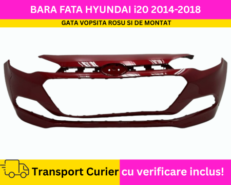 i20 2008-2020 - Bara fata vopsita Rosu Hyundai i20 4usi 2014-2018