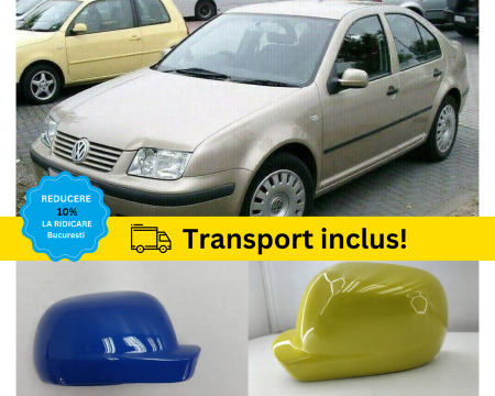 BORA 1998-2005 - Capac carcasa oglinda VW BORA 1998-2005 Negru Rosu Gri Verde Albastru Alb Auriu la culoarea masini vopsita