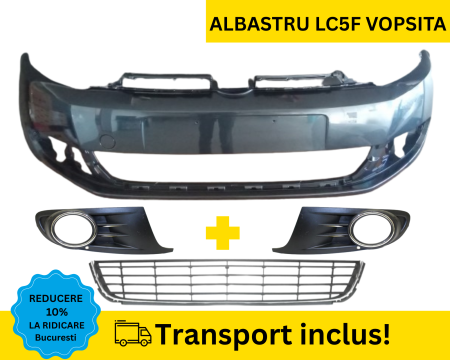 GOLF 6 VI 2008-2012 - Bara fata cu grile VW Golf 6 VI Hatchback 2008-2012 Albastru LC5F VOPSITA