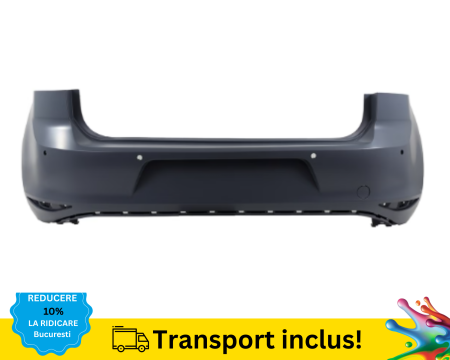 GOLF 7 VII 2012-2019 - Bara Spate VW Golf 7 VII 2013-2017 Hatchback cu senzori de parcare 4x Grunduita 5G6807417MGRU