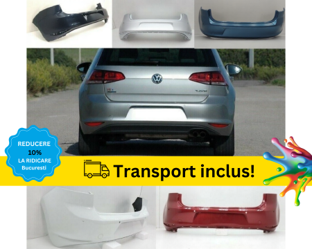 GOLF 7 VII 2012-2019 - Bara Spate VW Golf 7 VII 2013-2020 HATCHBACK Negru Gri Albastru Verde Alb Auriu Rosu la culoarea masini vopsita
