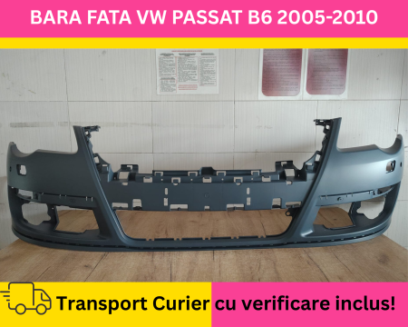 PASSAT B6 2005-2010 - Bara fata VW Passat B6 2005-2010 cu spalator far, senzori parcare NEVOPSITA