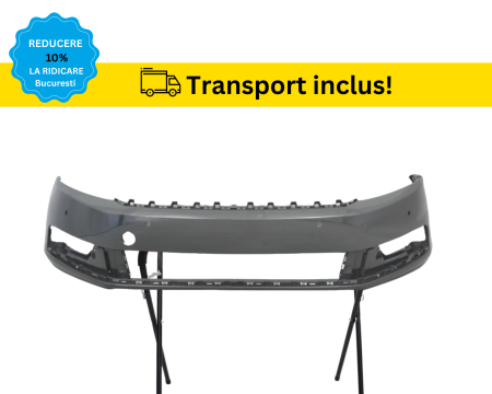 PASSAT B7 2010-2014 - Bara fata VW Passat B7 2010-2014 cu senzori parcare 4x GRI Li7F VOPSITA