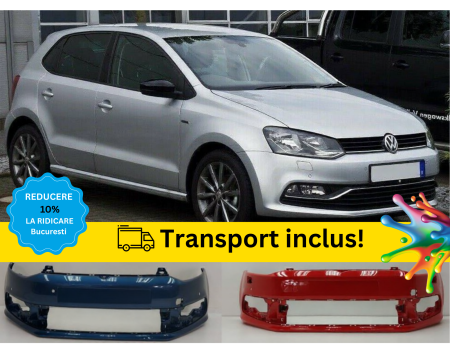 Bara Fata VW Polo 6C 2014-2017 CU SPALATOR FAR Negru Gri Alb Albastru Verde Auriu Galben la culoarea masini vopsita