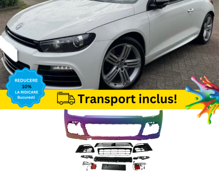 SCIROCCO 2008-2017 - Bara fata VW Scirocco R20-LOOK 2008-2014 Alb LB9A vopsita