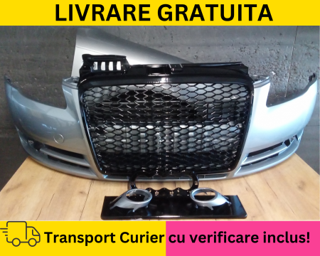 A4 B7 2004-2007 - Bara + Grila radiator + Aripa dreapta + Ornamente Proiectoare fata Audi A4 B7 2004-2007 LY7G Gri la culoare VOPSITA