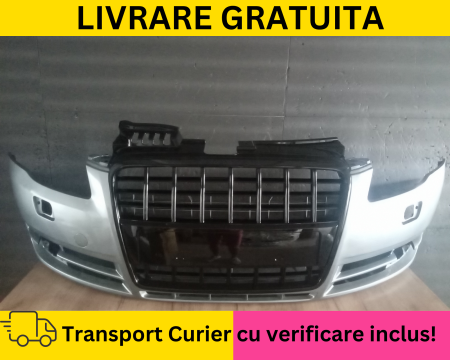 A4 B7 2004-2007 - Bara + Grila radiator fata Audi A4 B7 2004-2007 cu spalator far LY7G Gri la culoare VOPSITA