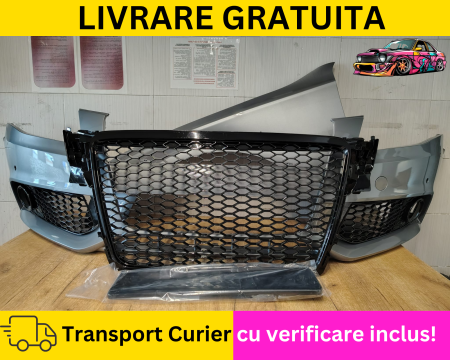 A4 B8 2007-2011 - Bara + Grile fagure + Aripa dreapta fata Gri LY7G Audi A4 B8 2007-2011 senzori parcare VOPSITA Tu alegi culoarea