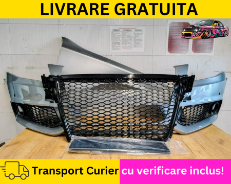 A4 B8 2007-2011 - Bara + Grile fagure + Aripa dreapta fata Albastru LX5X Audi A4 B8 2007-2011 senzori parcare VOPSITA Tu alegi culoarea