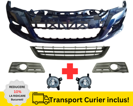 PASSAT CC 2008-2017 - Bara Grile fata cu proiectoare ceata VW Passat CC 2008-2012 LD5Q Albastru la culoare VOPSITA
