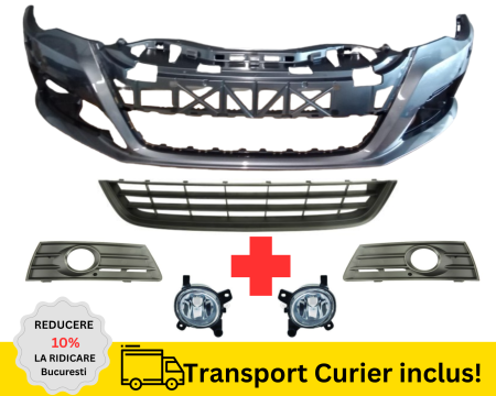 Bara Grile fata cu proiectoare ceata VW Passat CC 2008-2012 LK7X Gri la culoare VOPSITA