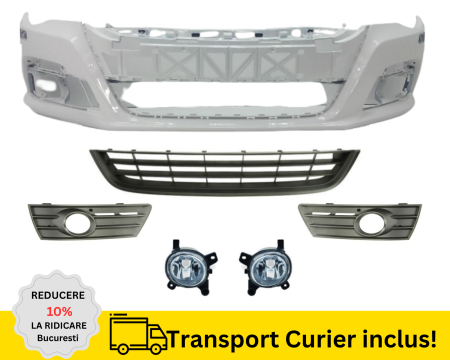 PASSAT CC 2008-2017 - Bara Grile fata cu proiectoare ceata VW Passat CC 2008-2012 LB9A Alba culoare VOPSITA