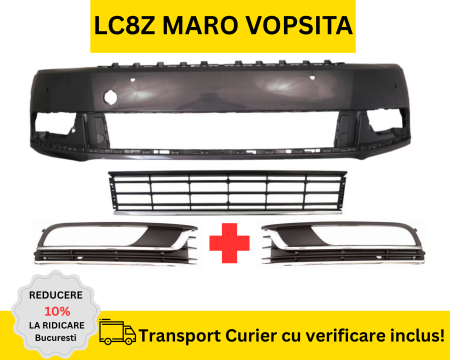 PASSAT B7 2010-2014 - Bara, Grile fata VW Passat B7 2010-2014 cu senzori parcare LC8Z Maro la culoare VOPSITA