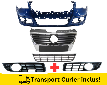 PASSAT B6 2005-2010 - Bara Grile fata VW Passat B6 2005-2010 LD5Q Albastru la culoare VOPSITA
