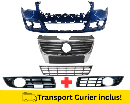 PASSAT B6 2005-2010 - Bara Grile fata VW Passat B6 2005-2010 LA5E Albastru la culoare VOPSITA