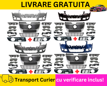 PASSAT B6 2005-2010 - Bara + Grile + suporti fata Negru Gri Maro Alb Bej Albastru Auriu Verde VW Passat B6 2005-2010 VOPSITA TU Alegi culoarea