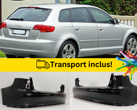 A3 8P 2003-2012 - Bara spate Audi A3 8P 2004-2008 Negru Gri Albastru Alb Rosu Maro Galben vopsita la culoarea masini 