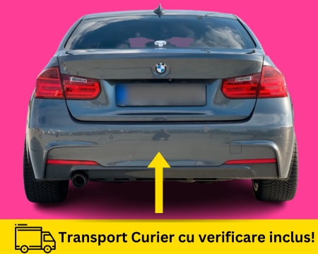 SERIA 3 F30 F31 2011-2017 - Bara spate Pachet M Look BMW Seria 3 F30 2011-2017 B39 Gri la culoare VOPSITA