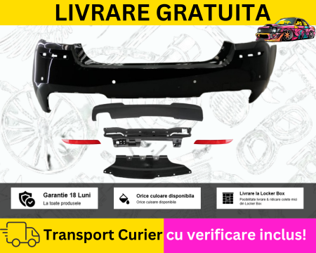 SERIA 5 F10 F11 2010-2017 - Bara spate PACHET M LOOK Negru 475 BMW Seria 5 F10 2010-2017 SEDAN VOPSITA TU Alegi culoarea