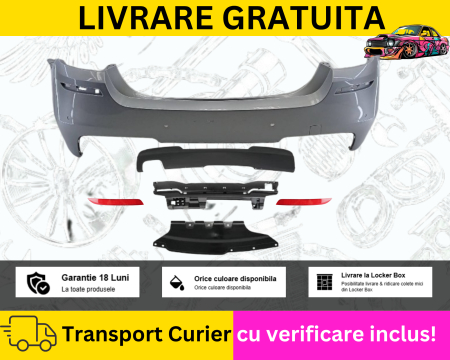 SERIA 5 F10 F11 2010-2017 - Bara spate PACHET M LOOK Gri 354 BMW Seria 5 F10 2010-2017 SEDAN VOPSITA TU Alegi culoarea