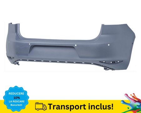 GOLF 7 VII 2012-2019 - Bara Spate VW Golf 7 VII 2013-2017 Hatchback cu senzori de parcare 6x Grunduita 5G6807417ARGRU