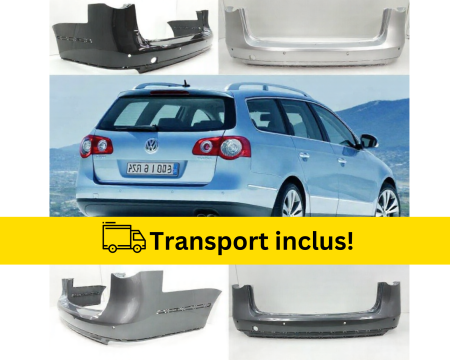PASSAT B6 2005-2010 - Bara spate VW Passat B6 Variant 2005-2010 cu senzori parcare Negru Gri Albastru Alb Rosu vopsita la culoarea masini