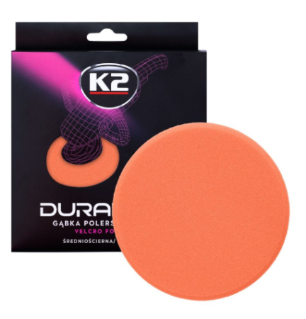 PRODUSE INTRETINERE - Burete polisare mediu abraziv Portocaliu K2 Duraflex Velcro 150mm